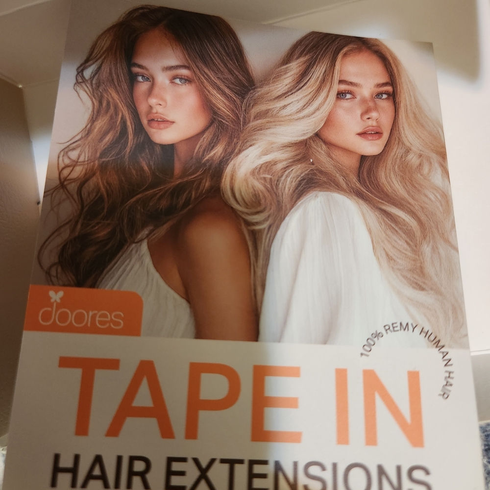 Tape In Hair Extensions 18" 20 Pieces- Brown To Chestnut